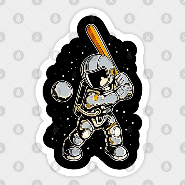 Astronaut Baseball • Funny And Cool Sci-Fi Cartoon Drawing Design Great For Anyone That Loves Astronomy Art Sticker by TeesHood